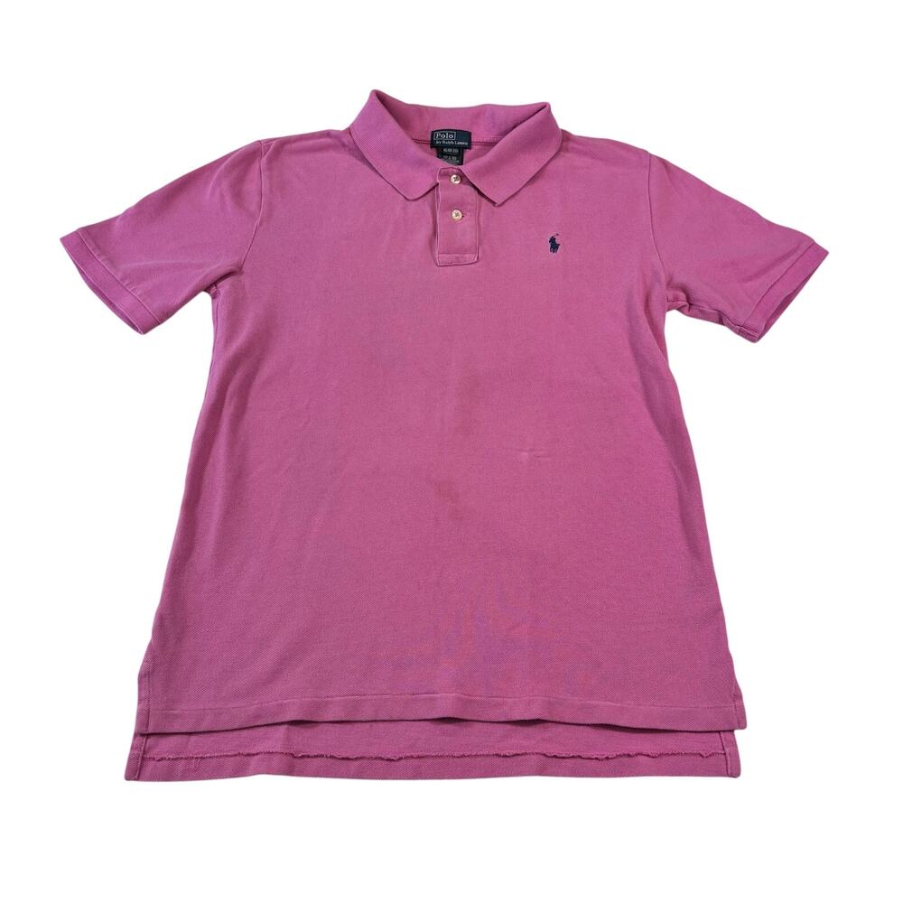 Vintage Y2K Polo Ralph Lauren Polo Shirt Youth XL Womens S Pink Preppy